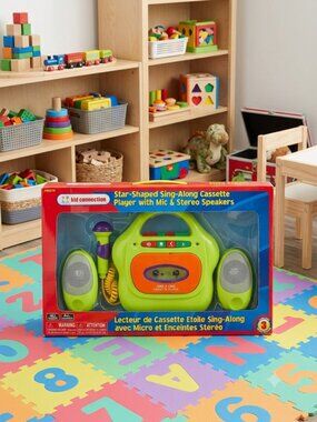 Vintage Kids Connection Star-Shaped Sing-Along Cassette Player Like New